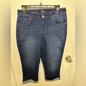 Style & Co Curvy Denim Capris, Size 4